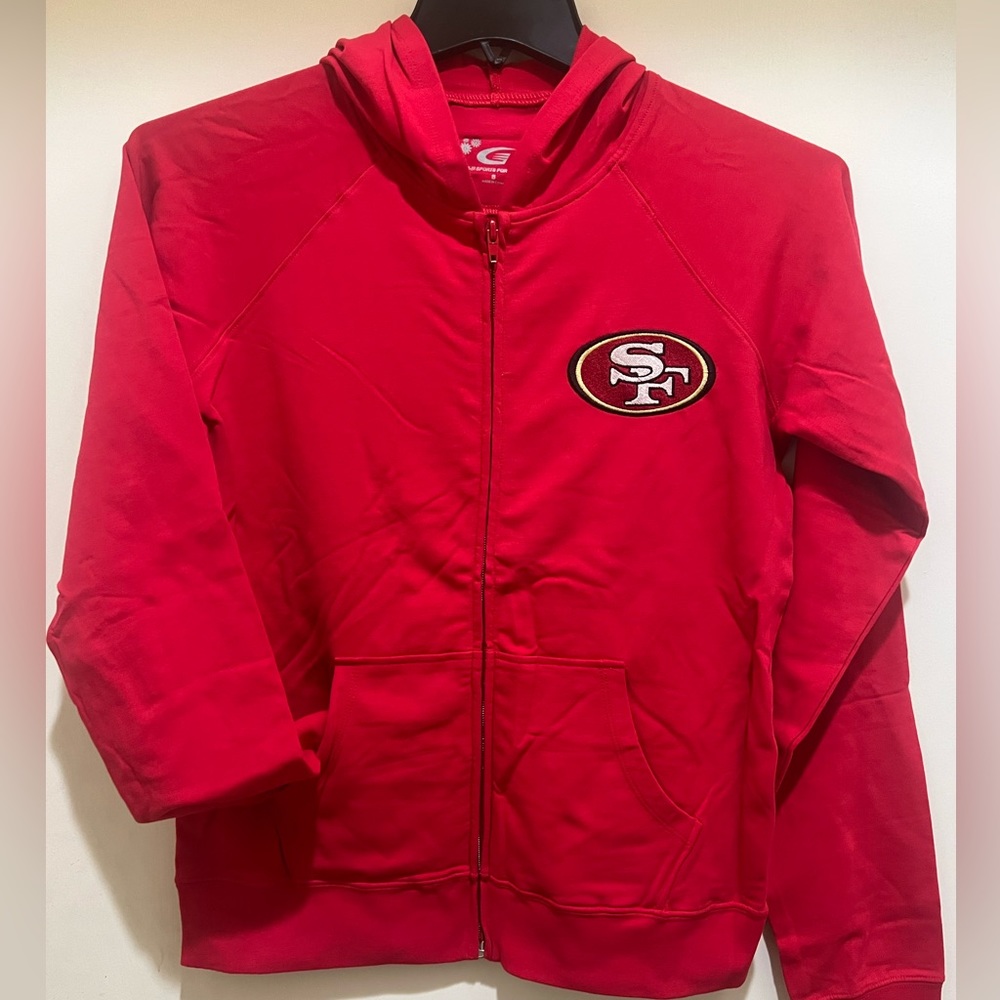 San Francisco 49ers Women Light weight Zipper Hoodie by G-III - NEW with Tag